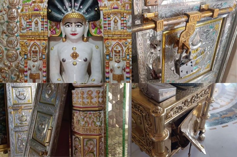 जैन मंदिर में पहले दरवाजा उखाड़ा, फिर दानपेटी को तोड़ डाला