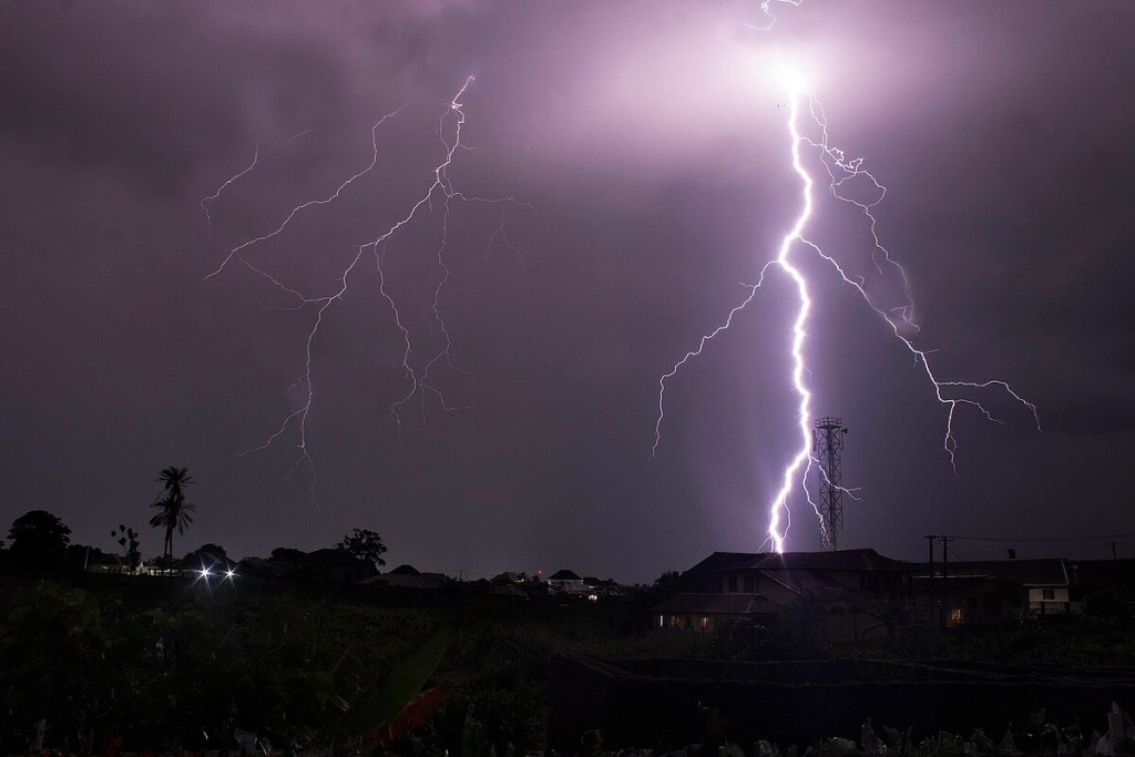 lightning strikes