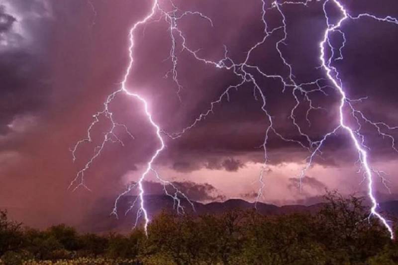 Lightning struck family