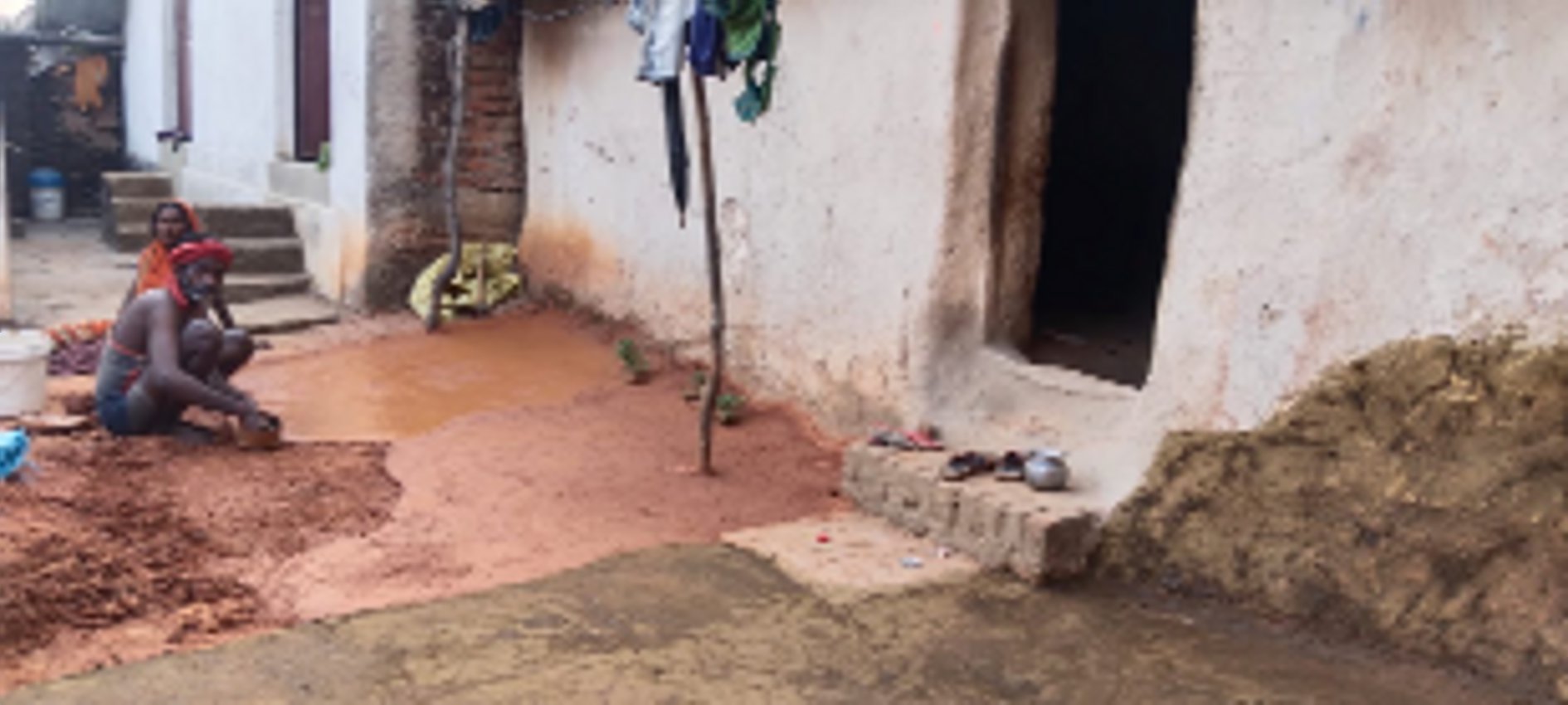 मिट्टी से छाप करते।