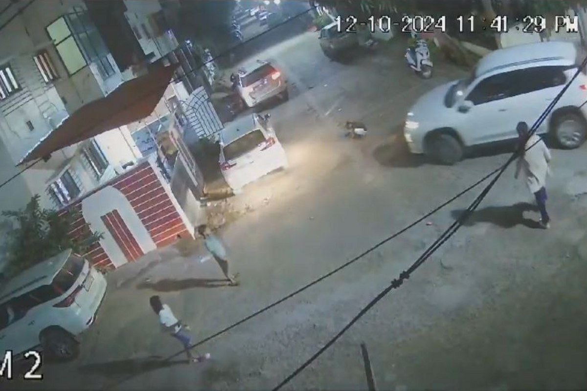 Dreadful video: भाजपा नेता के पुत्र को कार से कुचलने की घटना CCTV में कैद, सामने आया ये दर्दनाक वीडियो