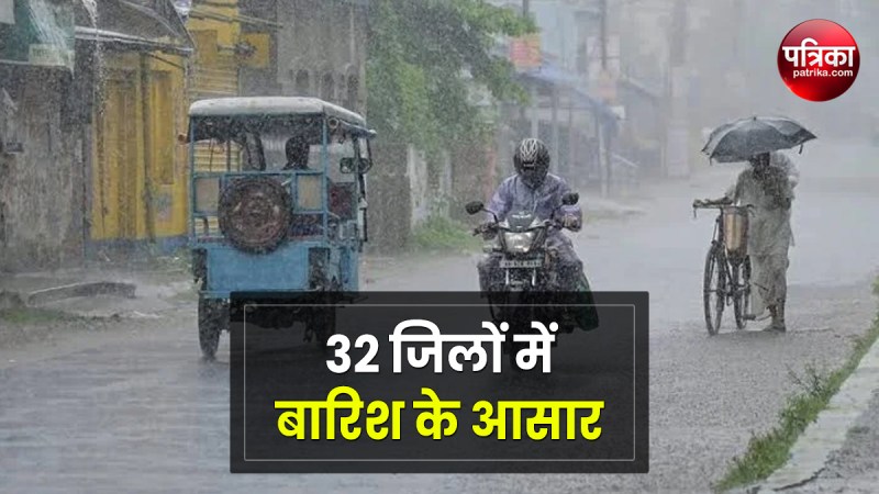 Chances of rain in 32 districts of UP