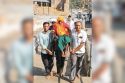 On a chair: Grandsons carry 96-year-old grandmother up 1,100 steps for a blessed
visit to Balaji