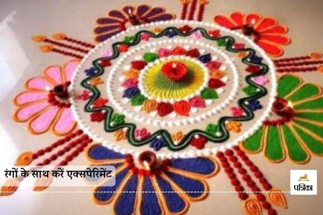 mbrace the spirit of Diwali with intricate Rangoli designs that dance with the light of diyas