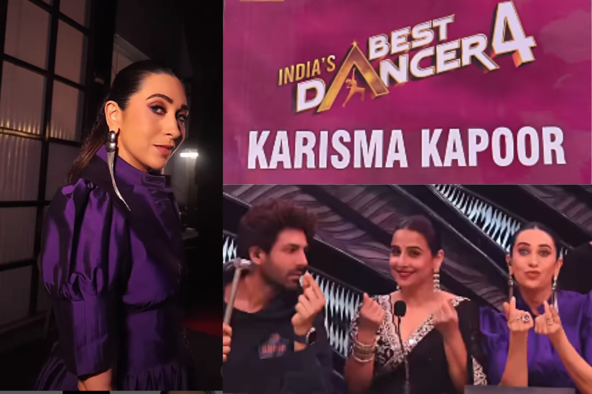 India’s Best Dancer 4 के स्टेज पर पहुंचीं करिश्मा कपूर, जज की भूमिका में आईं नजर