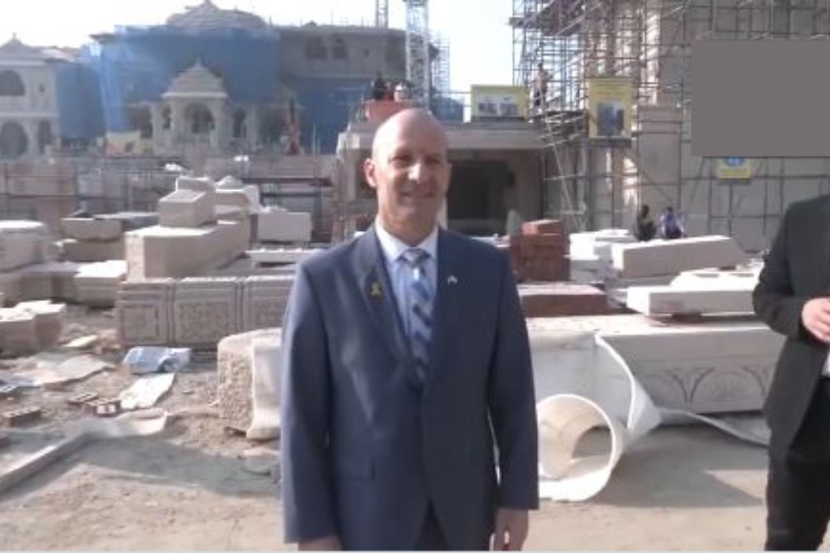 Israeli Ambassador visits Ram Mandir in Ayodhya