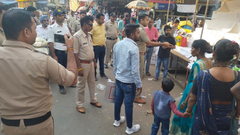 Police brought the market under control