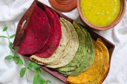 Colourful Roti: बाहुबली बना देंगी ये हरी, पीली, गुलाबी रोटियां, फ्लेवर भी सबके
अलग-अलग - image