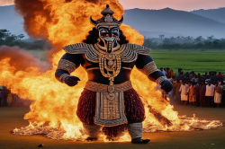 Ravana Dahan : भारत के इस राज्य में उठी रावण दहन पर रोक की मांग, कहा- इनका जलाओ
पुतला - image