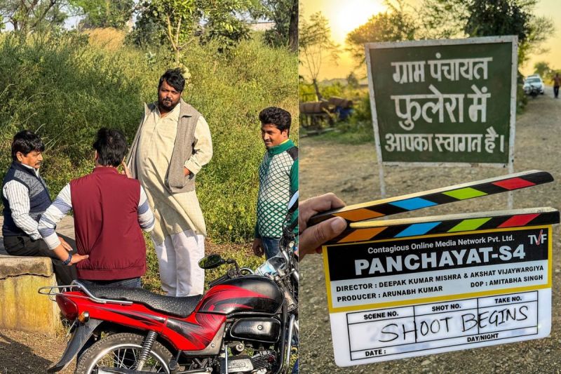 Panchayat Season 4 shoot begins see latest photos of prahlad cha sachiv ji
