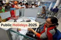 Public Holidays 2025: आ गई छुट्टियों की लिस्ट, अगले साल इतने दिन रहेगी छुट्टी,
यहां देखें पूरा कैलेंडर - image