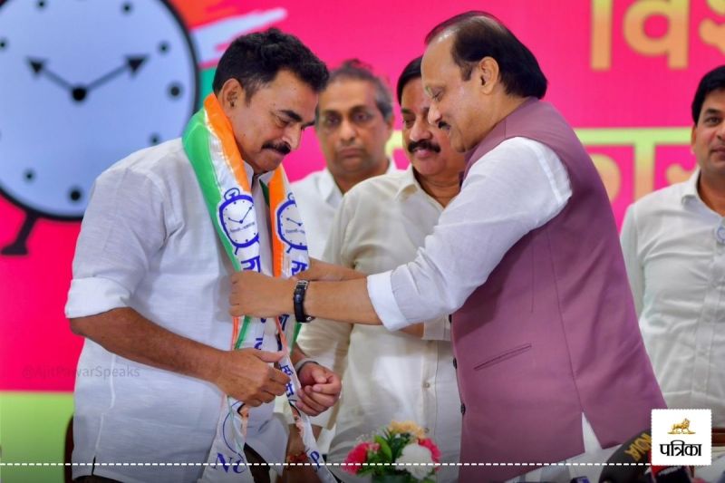 Sayaji Shinde With Ajit Pawar NCP