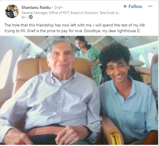 Shantanu Naidu Ratan Tata