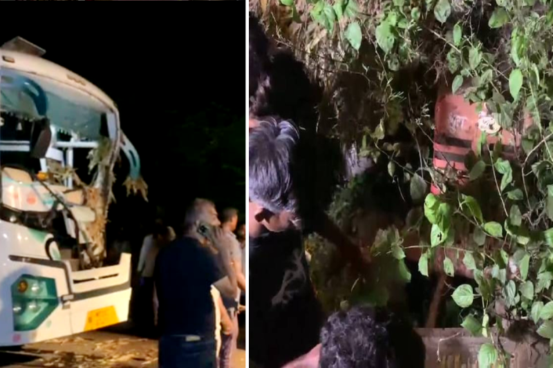 Bus Tractor Accident