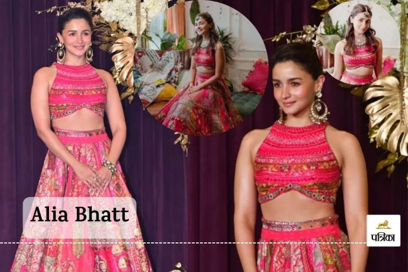 Alia was seen in repeat lehenga in Diwali party, know about her charming style