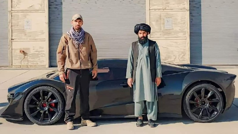 Engineer Raza Ahmad with Afghan super car