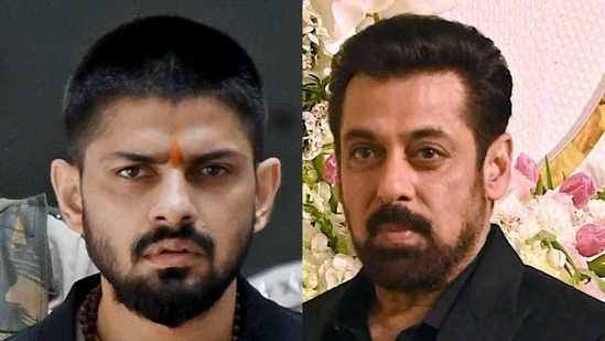 Gangster Lawrence Bishnoi and Bollywood actor Salman Khan