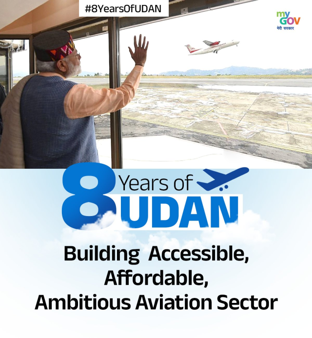 PM Modi Post On x About 8 years Of Udan 