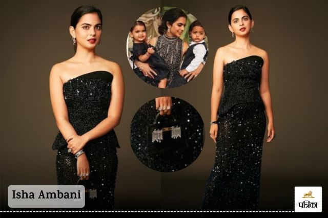 Isha Ambani: In a black outfit, Isha Ambani stole the show