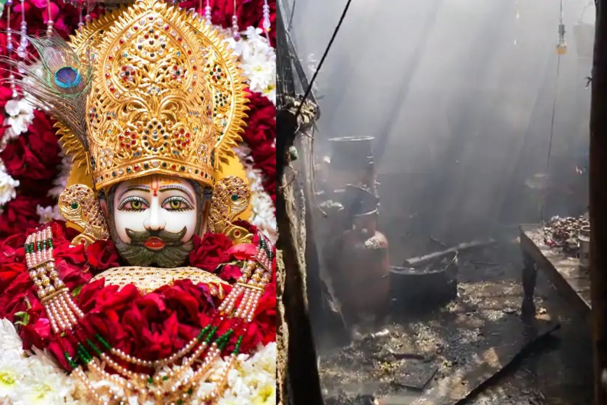 खाटू श्याम मंदिर में लगी भीषण आग, लाखों का सामान जलकर खाक, मचा हड़कंप