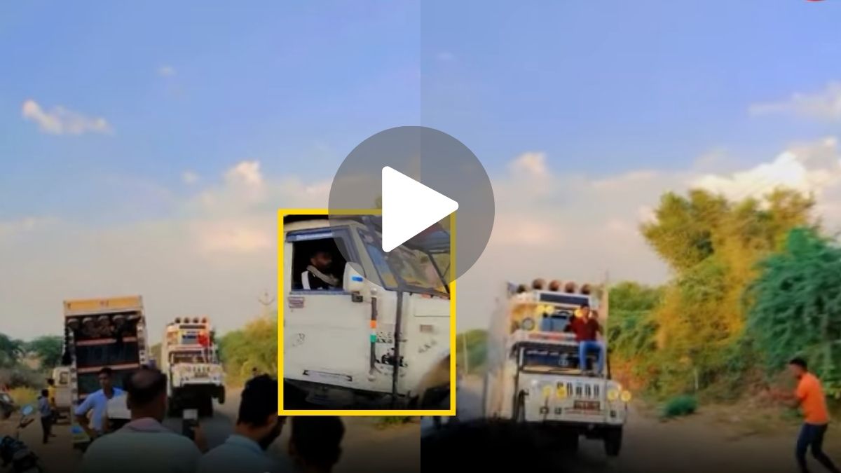 सड़क पर डीजे गाड़ी ने किया खुलेआम खतरनाक स्टंटबाजी, उपचुनाव के प्रचार के दौरान का वीडियो Viral!