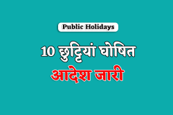 Public Holidays: 15 नवंबर के बाद फिर शुरू होंगी छुट्टियां, आदेश जारी - image