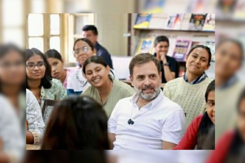 rahul gandhi maharni college