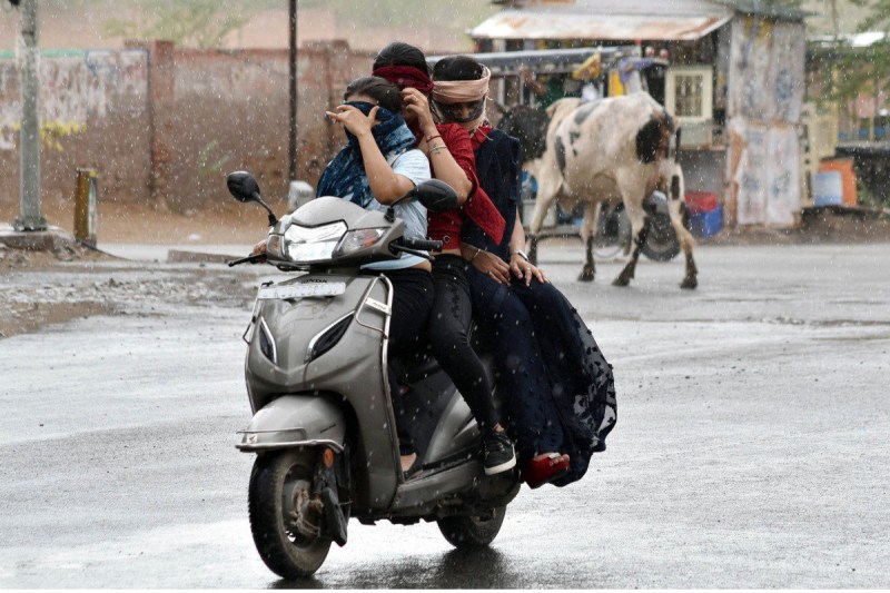 rain warning in rajasthan