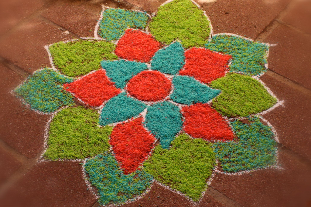 rice rangoli 