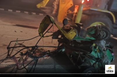Bijnor road accident Car and auto collide 7 people death