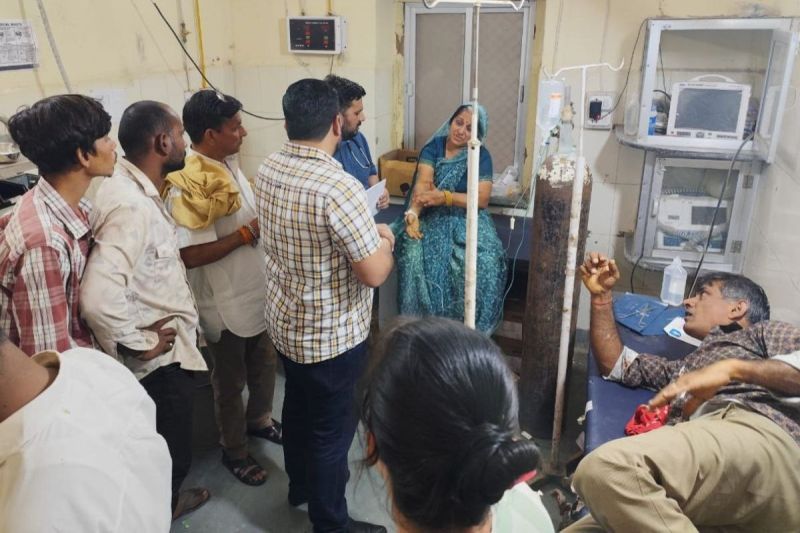 Bloody clash between two parties in Degana village of Nagaur district, 11 injured