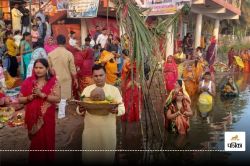 Chhath Puja 2024: छठ के मौके पर डूबते सूर्य को दिया गया अर्घ्य, घाट पर उमड़ी
भक्तों की भीड़, देखें Video - image