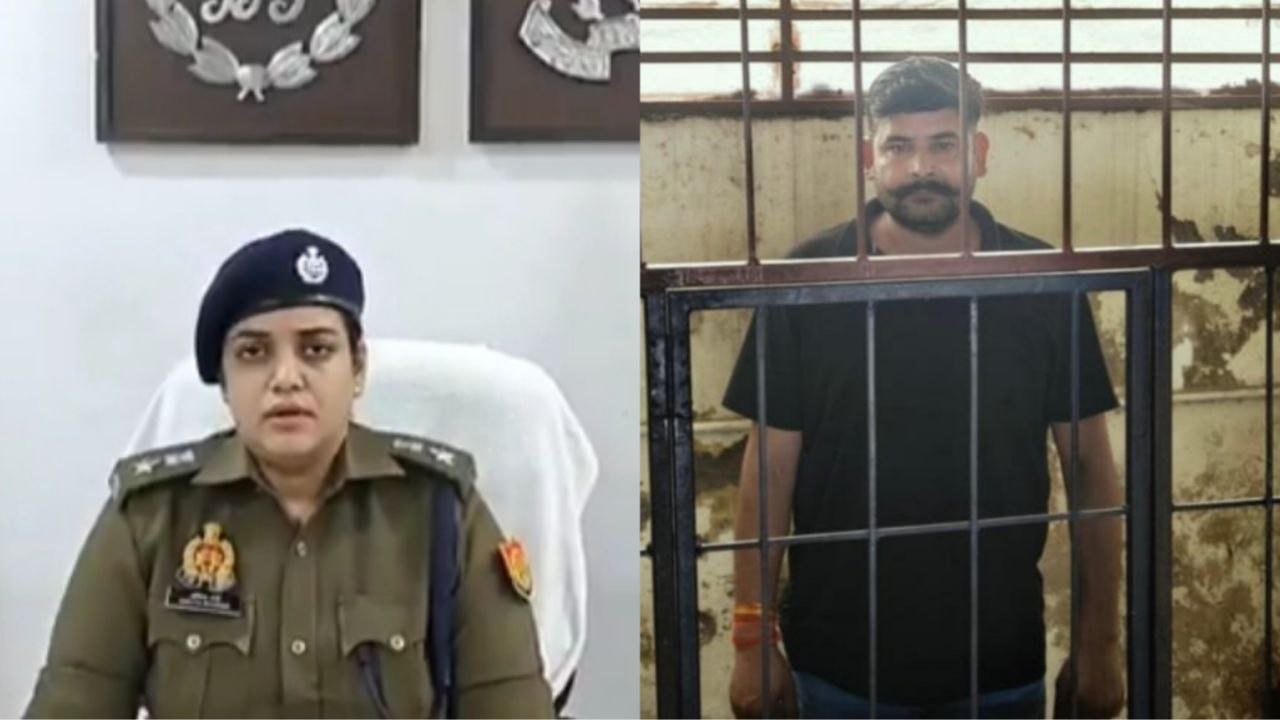 घटना की जानकारी देती डीसीपी साउथ अंकिता शर्मा और गिरफ्तार आरोपी