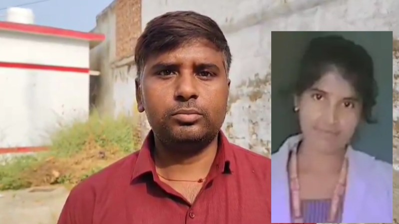 मृतका की फाइल फोटो, घटना की जानकारी देता भाई