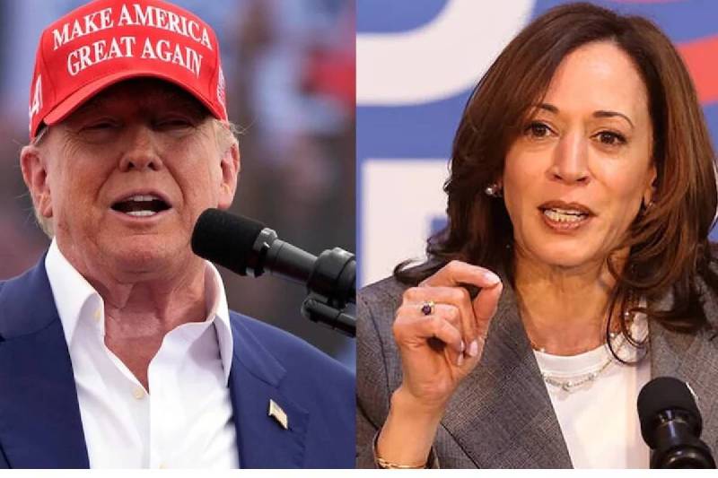 Kamala Harris and-Donald-Trump