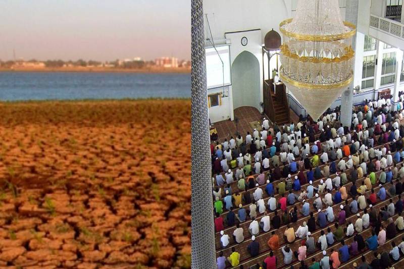 Drougt and prayer in Arab