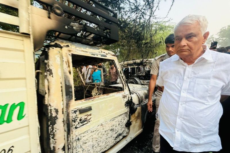 Kirori Lal Meena reached Samravata village of Tonk district