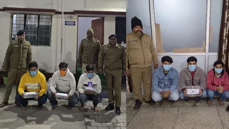 Police have arrested six people while stopping the gang wa