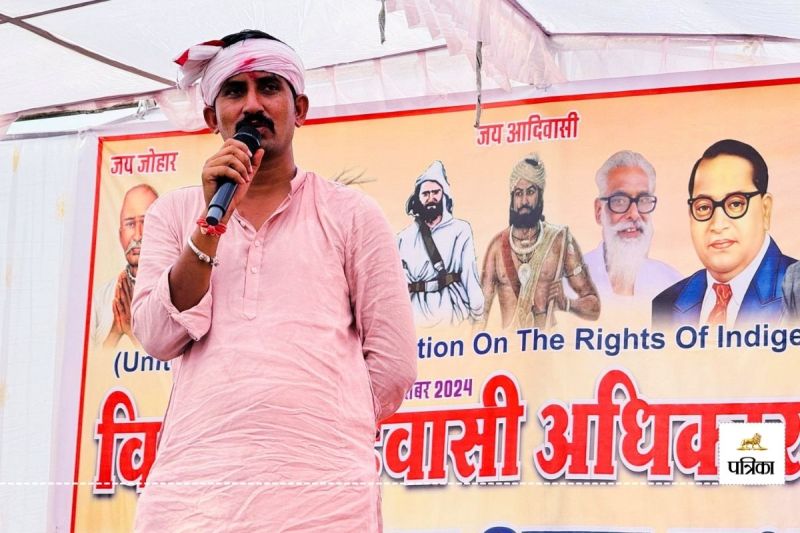 Rajasthan Dungarpur Sarpanch Give Speech Rajkumar became Angry Election Department Ordered an inquiry