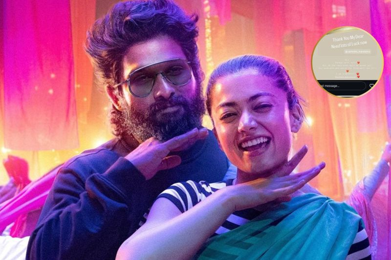 Pushpa 2 The Rule Star Rashmika Mandanna Gifts Allu Arjun Silver for Good Luck