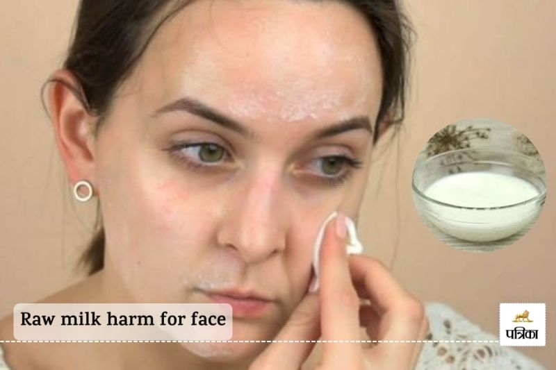 Raw milk harm for face whitening