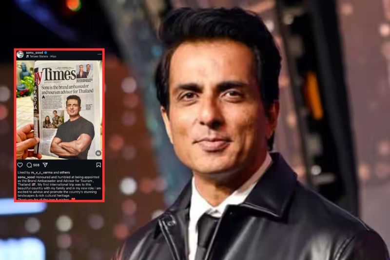 Sonu Sood Brand Ambassador tourism of Thailand