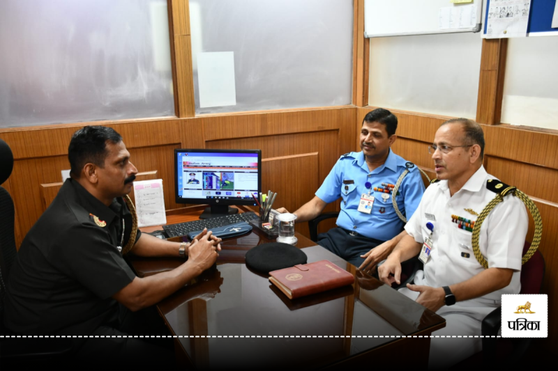 Tri Services Meeting between Army Subedar Major and Equivalent Appointment