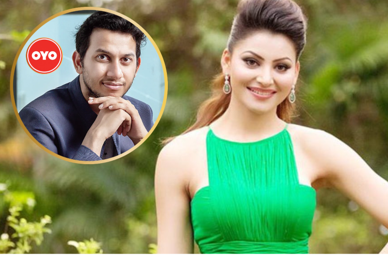 Urvashi Rautela with OYO founder Ritesh Agarwal