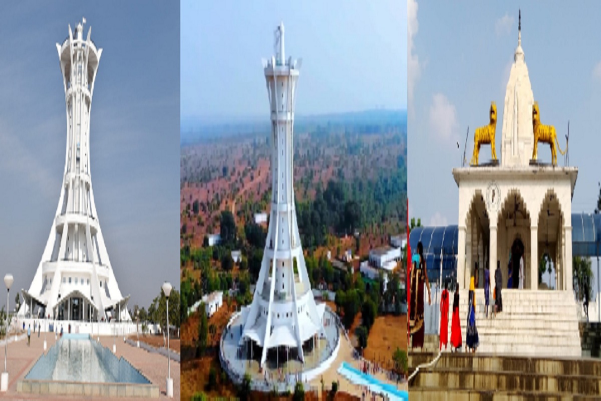 CG Tourism: दिल्ली के कुतुब मीनार से भी ऊंचा है गिरौधपुरी जैतखाम, देखें खूबसूरत नजारे
