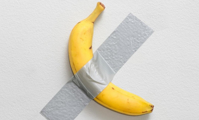 Duct taped banana