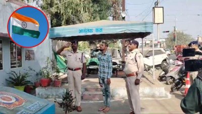 Faizan saluted the tricolor after reaching the police station on the first Tuesday of the month to fulfill the bail condition