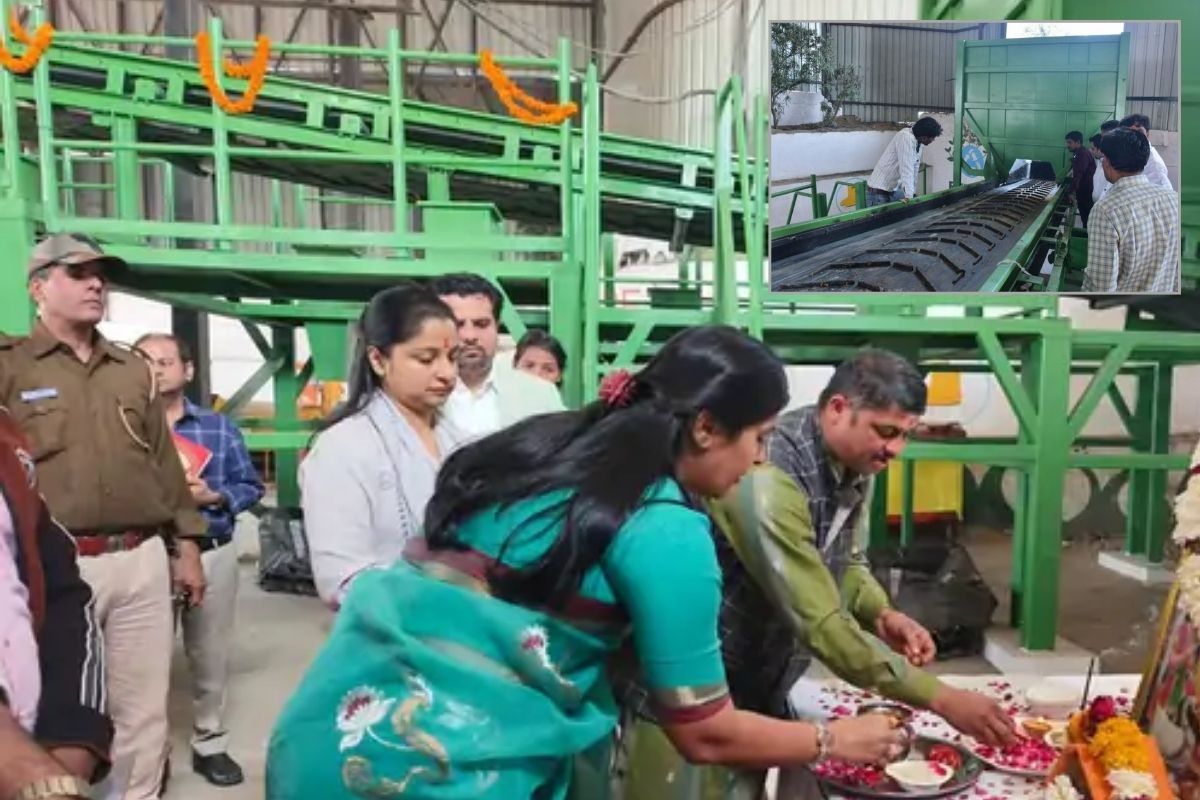 e mechanized transfer station at Jhalana Dungri
