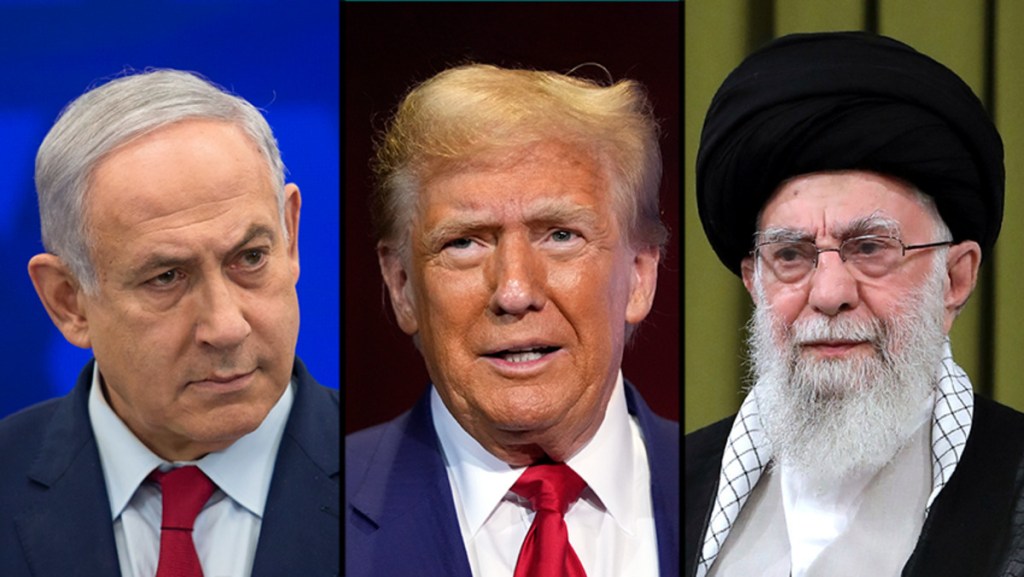 Benjamin Netanyahu, Donald Trump and Ali Khamenei