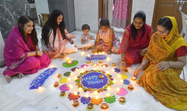 Sparkling festival of lights on Diwali